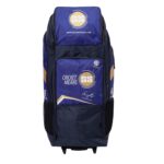 SS Sky Flicker Cricket Kit Bag Wheel Violet Black – Spacious Duffle Trolley Bag with Bat Sleeves, Shoe Pocket & Rolling Wheels
