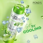 POND'S Aloe Cooling Powder, 200g, for Instant Cooling and Refreshing Relief in Summer, with 100% Aloe Extract, 3X Cooling Effect, Long-Lasting Fragrance