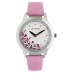 Sonata Quartz Analog White Dial Leather Strap Watch for Women-NS87019SL04W/NT87019SL04W