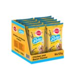 Pedigree Rodeo Duos Adult Dog Treat Stick, Chicken & Bacon - 123 g Pack (7 Treats, pack of 10)