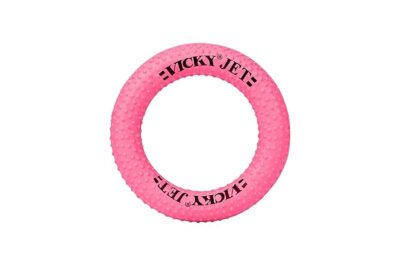 Vicky Jet Sponge Ring (Dotted) Pink