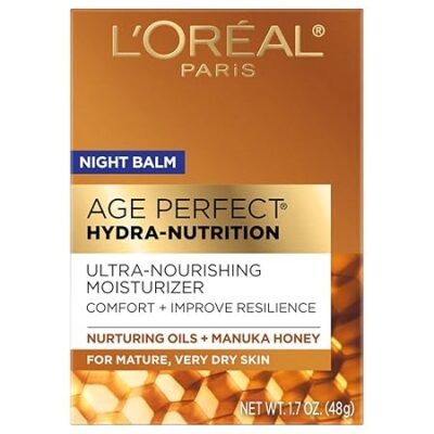 Loreal Paris Night Cream, Age Perfect Hydra-Nutrition Balm Face Moisturizer