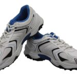 SG Scorer Polyurethane Cricket Shoes, Senior UK 6 (White/Blue)