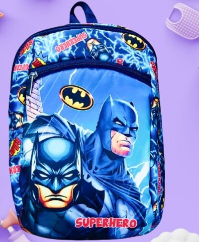 Superhero Batman Pictured Kids Backpack (Model 008)