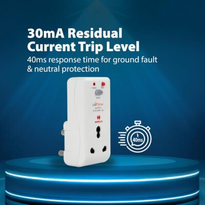 Havells Plastic 16A 30mA PRCD Adaptor (White)
