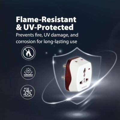 Havells 6A 3 Pin Universal Adaptor (Ind), White