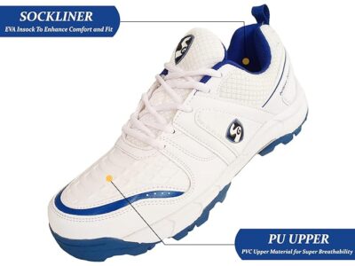 SG Steadler 6.0 Cricket Shoes White/Royal Blue - UK