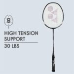 Yonex Graphite Badminton Racquet Muscle Power 29LT Black Grey (G4, 85-89.9 grams, 30 lbs Tension,Set of 1)