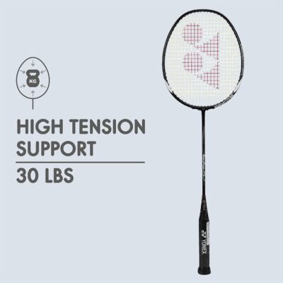 Yonex Graphite Badminton Racquet Muscle Power 29LT Black Grey (G4, 85-89.9 grams, 30 lbs Tension,Set of 1)