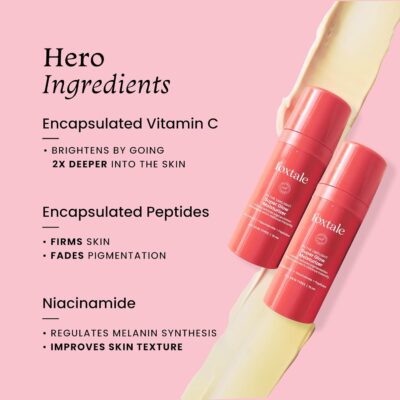 Foxtale Vitamin C Super Glow Moisturizer with Niacinamide & Peptides, Visibly Reduces Pigmentation, Enhances Skins Radiance Instantly, For All Skin Types, Women & Men - 50ml, Cream