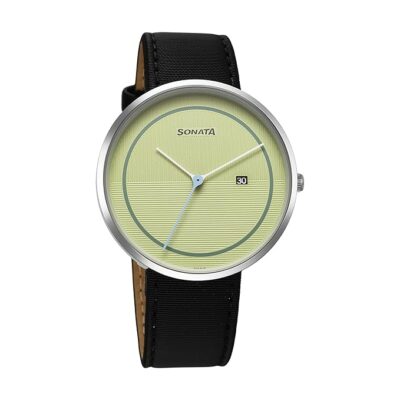 Sonata Ascent Quartz Analog Green Dial Watch for Men