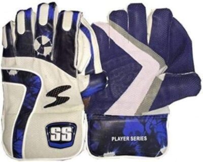 SS Player Series Wicket Keeping Gloves for Men (15+ Years) – Multicolour, Leather Palm, PVC Back, Finger Protection