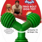 Drools Non-Toxic Rubber Toy for Dogs, Trio Bolt Ring 115g Pack