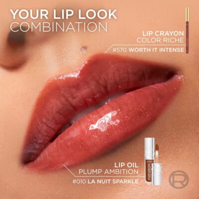 Loreal Paris Plump Ambition Hyaluron Lip Oil- 380 Rouge In Love- Plumping Lip Oil, 5 ml