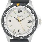 SF Quartz Analog White Dial Watch for Men-NS7930PP01