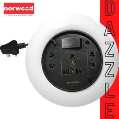 Norwood Dazzle Ultra Smooth Extension/Flex Cord Box, 5 Meter Extension Cable, Master Switch, 6 Amp, 240 Volts