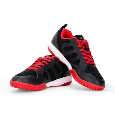 Li-Ning Ultra Max Non-Marking Cushion Badminton Shoe (Black/Red, 11UK)