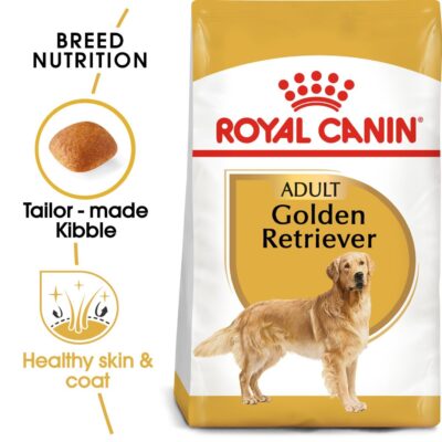 Royal Canin Golden Retriver Adult Dog Food, 3 Kg, Dry Food, Helps with Healthy Skin & Coat & Cardiac Function, Supports Ideal Weight Management