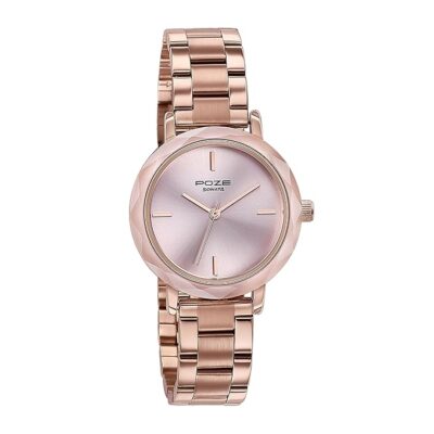 Sonata Poze Quartz Analog Blush Dial Metal Strap Watch for Women