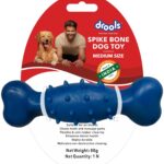 Drools Dog Non-Toxic Rubber Toy for Dogs, Spike Bone 80g Pack