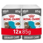 Royal Canin Urinary Care for Adult Cats, 85 Grams, Pack of 12 Sachet, Wet Food, Helps Maintain Urinary Tract Health, Supports Ideal Weight Management, Indistinctively Preferred