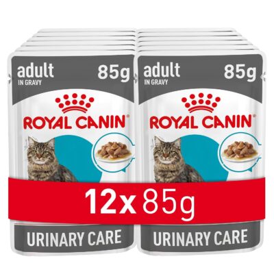 Royal Canin Urinary Care for Adult Cats, 85 Grams, Pack of 12 Sachet, Wet Food, Helps Maintain Urinary Tract Health, Supports Ideal Weight Management, Indistinctively Preferred