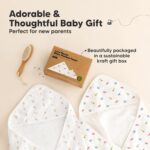 KeaBabies Muslin Baby Towel with Hood for Girls, Boys, Organic 100% Cotton Hooded Baby Towels for Newborns, Toddlers, Infant, Kids, Soft Absorbent Large Baby Bath Towels,Baby Essentials Set (Roarsome)