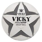 Vicky Gold Star Volley Ball White & Black