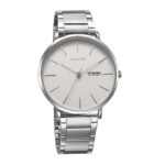 Sonata Ascent Quartz Analog Pearlised White Dial Watch for Men