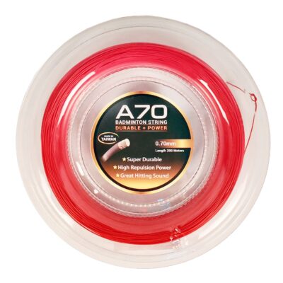 Li-Ning A-70 Badminton 200 Mtrs String Roll - Red