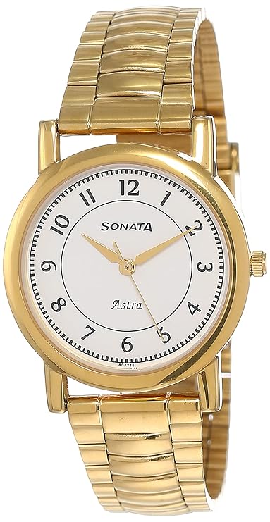 Sonata Analog White Dial Men's Watch NM77049YM03/NN77049YM03