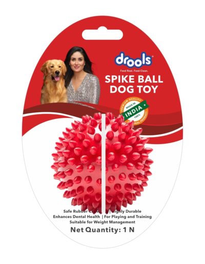 Drools Non-Toxic Rubber Toy for Dogs Hard Ball (Medium) 6.5 cm Pack