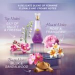 Yardley London Morning Dew Perfume Spray| Fresh Floral Scent| 90% Naturally Derived| Lilly Of Valley & Frangipani| Perfume For Women| 100Ml