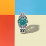 Sonata Beach Pop Quartz Green Round Dial Men's Watch | Stainless Steel Material | Multi Color Band - SP70073SM02