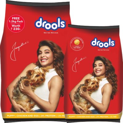 Drools Chicken And Egg Puppy Dry Dog Food, 3Kg + 1.2Kg Free, 1 Count