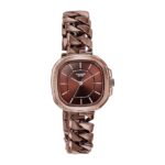 Sonata Poze Quartz Analog Brown Dial Chain Strap Watch for Women