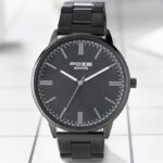 Sonata Poze Quartz Analog Black Dial Metal Strap Watch for Men