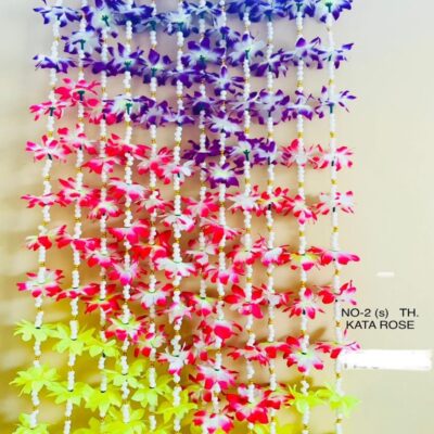 Artificial Multi Color Flower and Beads Garland for Decoration (DP-146)