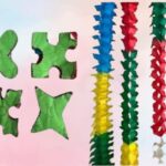 Floral Four-Petal Paper Hanging for Festive Decor (DP‑780)