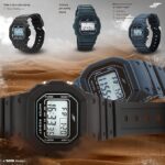 SF Hexa Digital Dial Unisex Watch with Polyurethane Strap-77123PP01