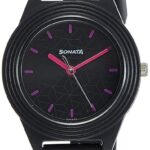 Sonata Analog Black Dial Girl's Watch NM87024PP06/NN87024PP06W