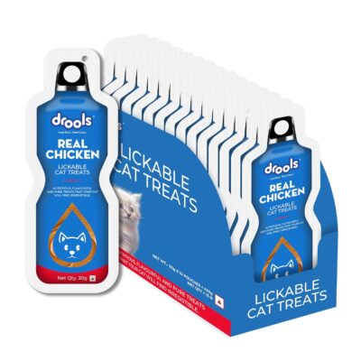 Drools Creamy Creamy Lickable All Life Stages Cat Treat Real Chicken (30gm x 15) Total 450g