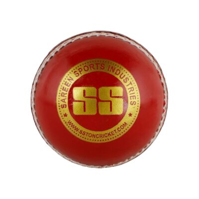 SS Swinger Leather Cricket Ball, Pack of 2 , Red (Standard Size)