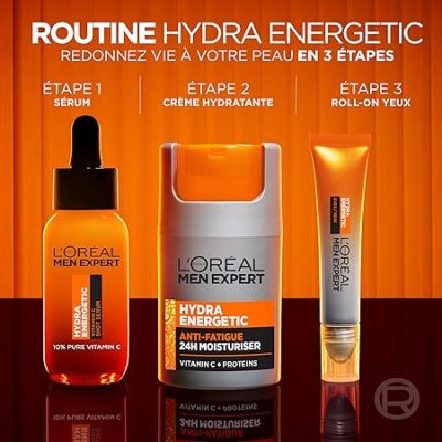 LOREAL PARIS Men Expert Moisturiser For Men 50Ml (Hydra Energetic) - Cream