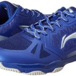 Li-Ning Ranger Lite Z1 Non-Marking Cushion Badminton Shoe(Navy Blue/Silver, UK 11)