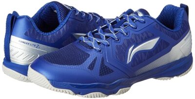 Li-Ning Ranger Lite Z1 Non-Marking Cushion Badminton Shoe(Navy Blue/Silver, UK 11)