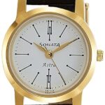 Sonata Analog White Dial Women's Watch NM87018YL03/NN87018YL03W