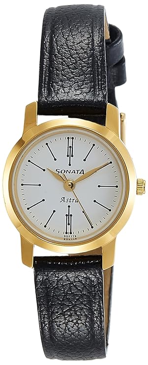 Sonata Analog White Dial Women's Watch NM87018YL03/NN87018YL03W