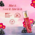 Yardley London Alpine Rose & Black Currant Fine Fragrance Mist Spray| 2X Perfume Spray For Women| 91% Naturally Derived| 135ml