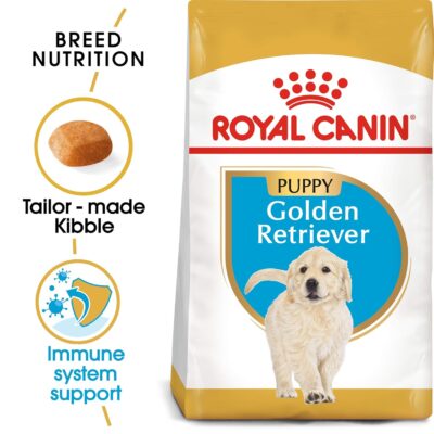 Royal Canin Golden Retriever Puppy Food, 3 Kg, Dry Food, Helps with Healthy Skin & Coat, Supports Immune System & Digestive Health